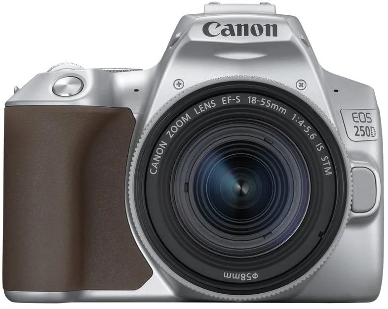 Digitálny fotoaparát Canon EOS 250D strieborný + EF-S 18-55 mm f/4-5.6 IS STM