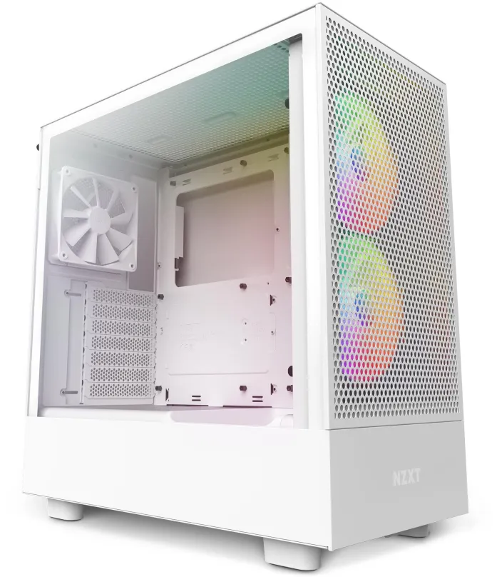 Počítačová skriňa NZXT H5 Flow RGB White
