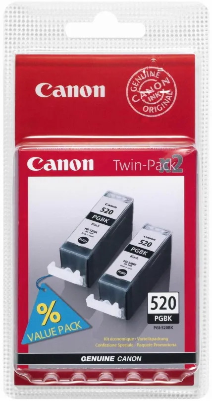 Cartridge Canon PGI-520BK Dual Pack čierna 2ks