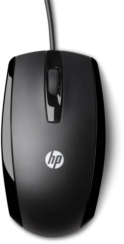 Myš HP Mouse X500, drôtová, optická, symetrická, pripojenie cez USB, na USB batérie, citl