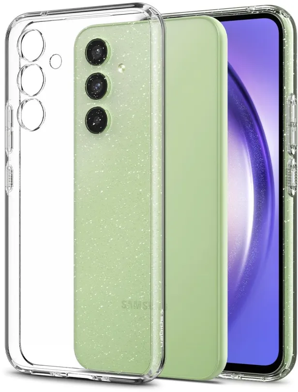 Kryt na mobil Spigen Liquid Crystal Glitter Clear Samsung Galaxy A54 5G, pre Samsung Galax