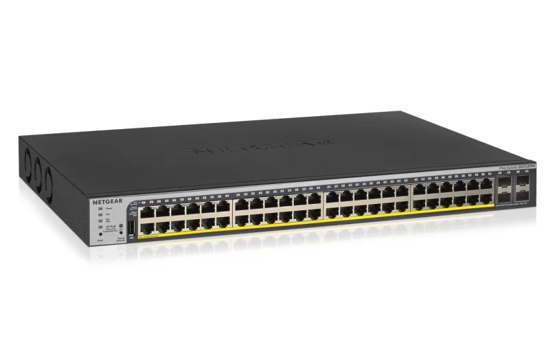 NETGEAR 48-Port Gigabit PoE+ (760W) SmartManaged Pro Switch with 4 SFP Ports