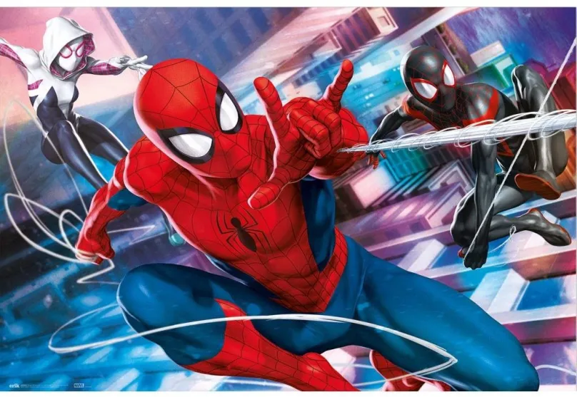 Plagát Marvel - Spiderman - Peter, Miles & Gwen - plagát