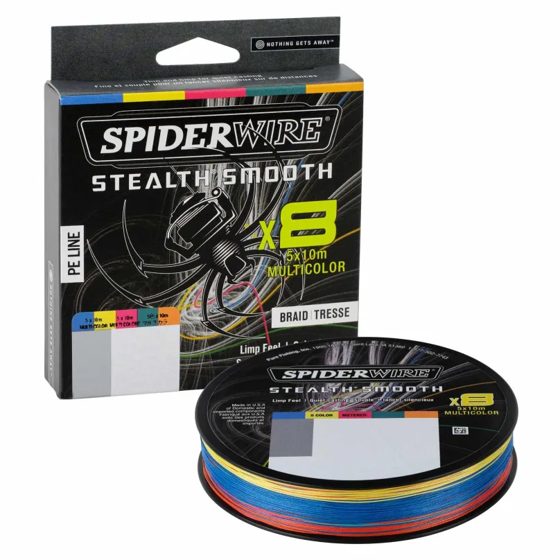 Spiderwire Šnúra Stealth Smooth 8 Multicolor 300m 0,15mm 16,5kg