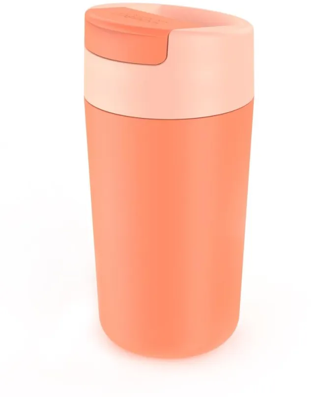 JOSEPH JOSEPH Hrnček cestovný s hygienickým uzáverom Sipp Travel Mug 81131, 454ml, koralový