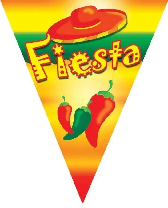 Girlanda Girlanda vlajky Fiesta Mexiko 500 cm, vlajková, viacfarebné prevedenie