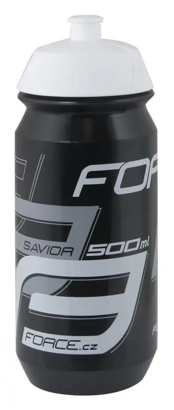 Fľaša na pitie Force Savior 0,5 l, čierno-šedo-biela