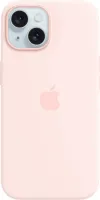 Kryt na mobil Apple iPhone 15 Silikónový kryt s MagSafe svetlo ružový