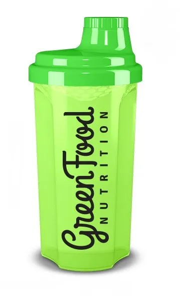 Shaker GreenFood shaker 500ml, s objemom 0,5 l, farba: zelená