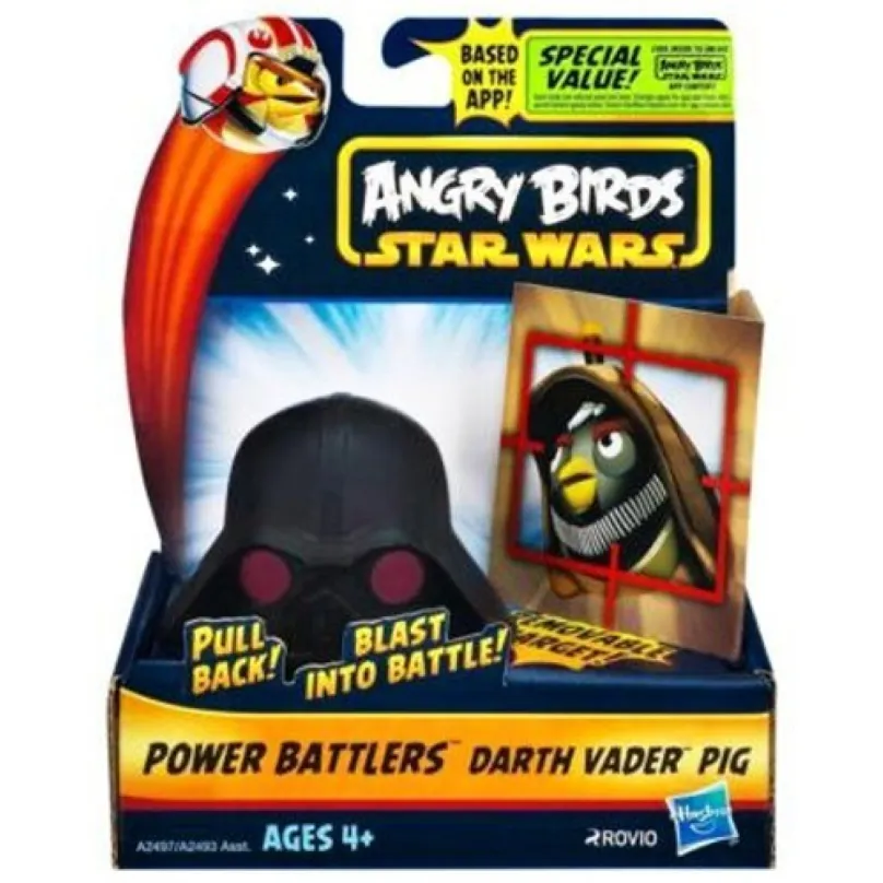 Star Wars Angry Birds naťahovacia loptička s terčom, Darth Vader