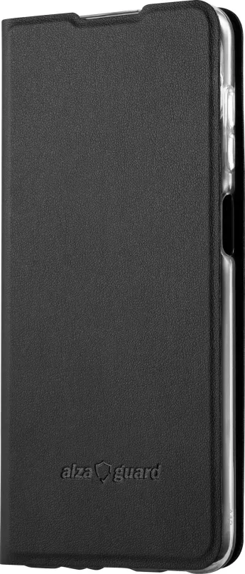 Puzdro na mobil AlzaGuard Premium Flip Case pre Samsung Galaxy A12 čierne