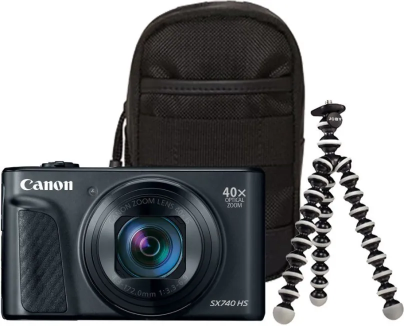 Digitálny fotoaparát Canon PowerShot SX740 HS čierny Travel kit