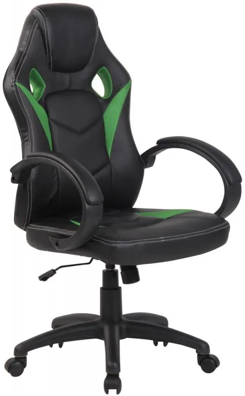 Kancelárska stolička BHM GERMANY Magnus, čierna / zelená