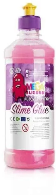 Lepidlo Megaslizoun - pva slizové lepidlo ružové trblietky 500ml