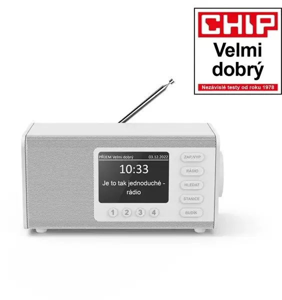 Rádio Hama DR1000, FM/DAB/DAB+, biele