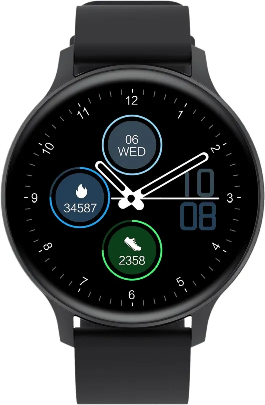 Chytré hodinky Canyon smart hodinky Badian SW-68, black, pre mužov aj ženy, s ovládaním