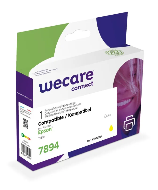 WECARE ARMOR ink kompatibilný s EPSON C13T789440, žltá/yellow