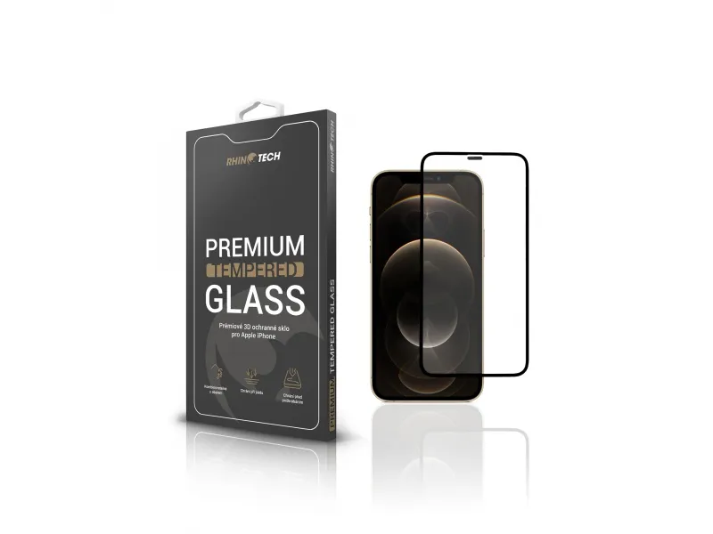 RhinoTech Tvrdené ochranné 3D sklo pre Apple iPhone 12 Pro Max 6.7