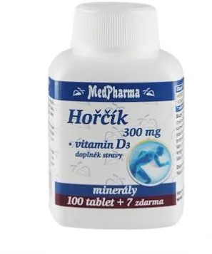Horčík MedPharma Horčík 300 mg + Vitamín D - 107 tbl.