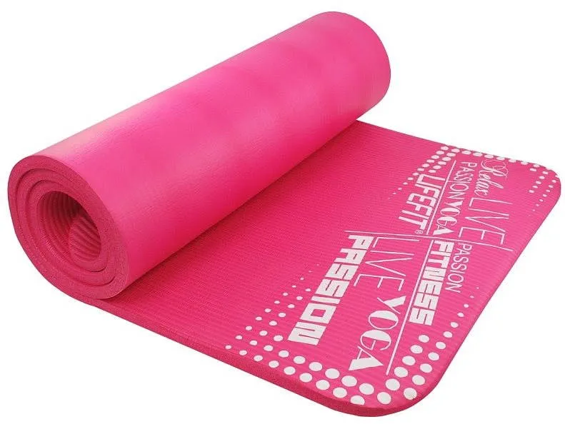 Podložka na cvičenie Lifefit Yoga Mat Exclusiv plus ružová
