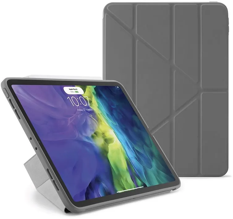 Puzdro na tablet Pipetto Origami Case pre Apple iPad Air 10.9 "(2020) - šedé