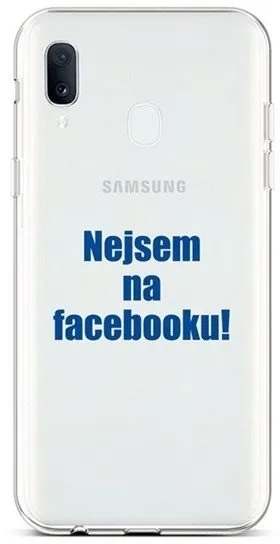 Kryt na mobil TopQ Samsung A20e silikón Nie som na Facebooku 42938