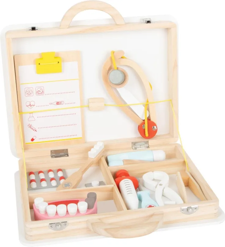 Doktorandský kufrík pre deti Small Foot Detský doktorandský kufrík pre malých zubárov 2v1