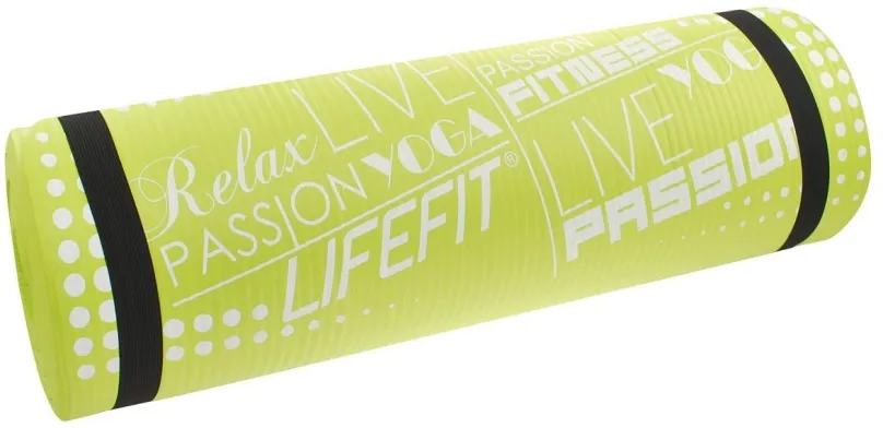 Podložka na cvičenie Lifefit Yoga Mat Exclusiv plus zelená