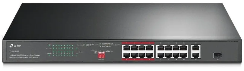 Switch TP-Link TL-SL1218P, do racku, 18x RJ-45, PoE (Power over Ethernet), prenosová rýchl