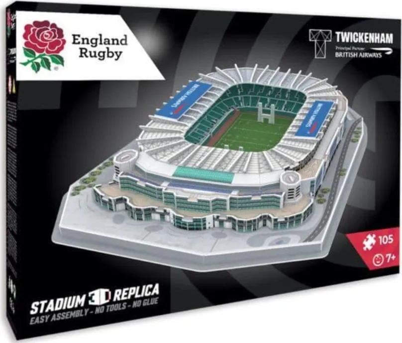 3D puzzle STADIUM 3D REPLICA 3D puzzle Štadión Twickenham - England Rugby 108 dielikov