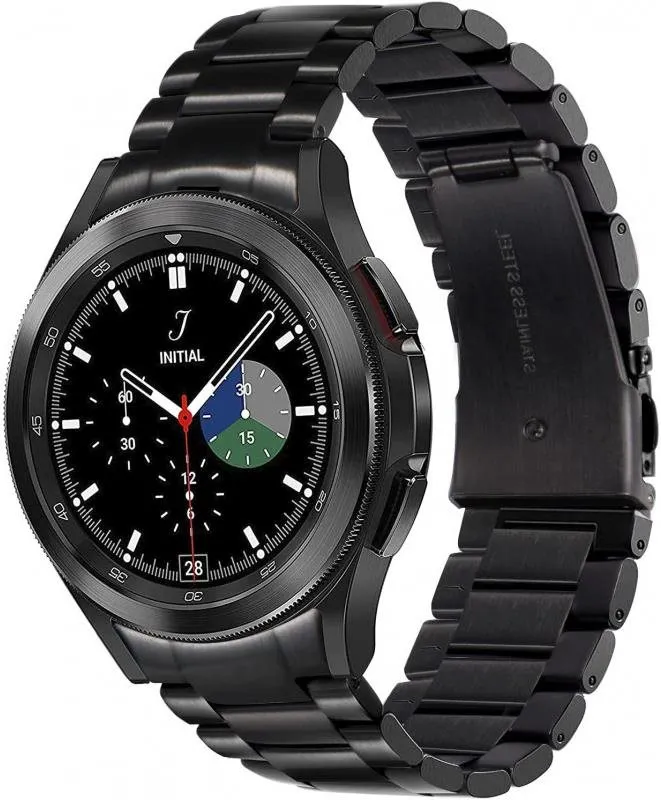 Remienok Drakero Kovový remienok čierny pre Samsung Galaxy Watch 4 a 5 (44/45/46 mm)