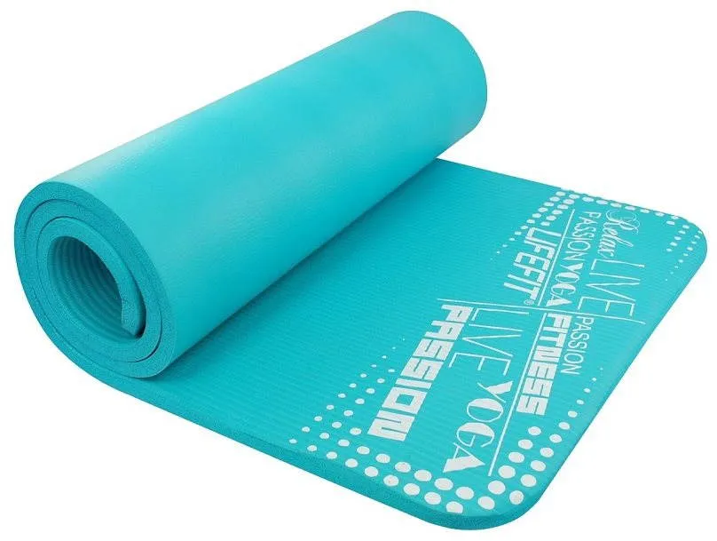 Podložka na cvičenie Lifefit Yoga Mat Exclusiv plus tyrkysová