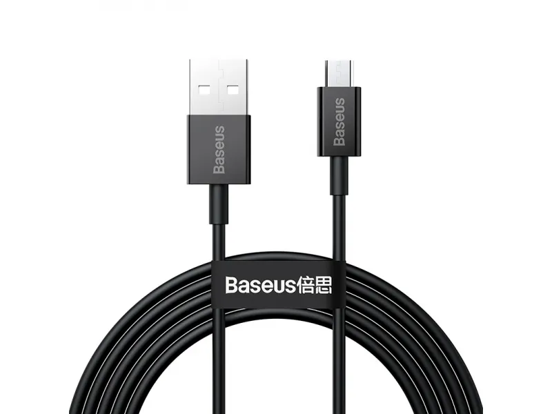 Baseus pružný nabíjací / dátový kábel Micro USB Superior Series 2A 2m čierna