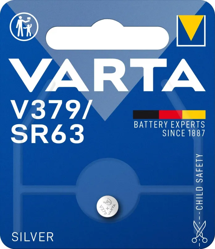 Gombíková batéria VARTA špeciálna batéria s oxidom striebra V379/SR63 1ks