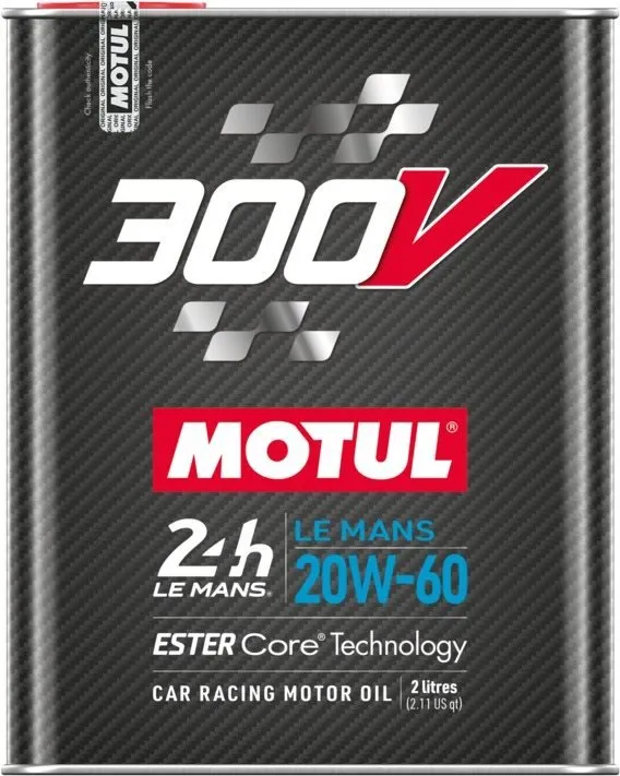 Motorový olej MOTUL 300V LE MANS 20W60 2L, 20W-60, syntetický, pre 4-taktné motory, CZ dis