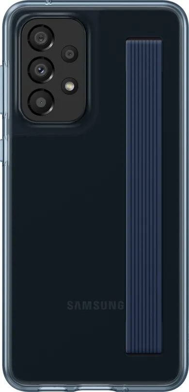 Kryt na mobil Samsung Galaxy A33 5G Polopriehľadný zadný kryt s pútkom čierny
