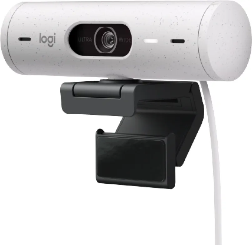 Webkamera Logitech Brio 500 - Off White, s rozlíšením Full HD (1920 x 1080 px), uhol záber