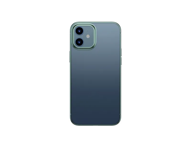 Baseus puzdro pre iPhone 12 Mini 5.4 Shining transparentné-zelená