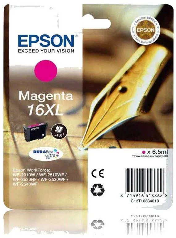 Cartridge Epson T1633 XL purpurová, pre Workforce 2510/2520/2530/2540