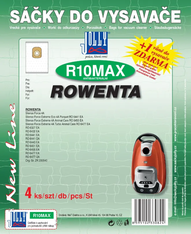 Vrecká do vysávača Vrecká do vysávača R10 MAX - textilné - vôňa Škorica