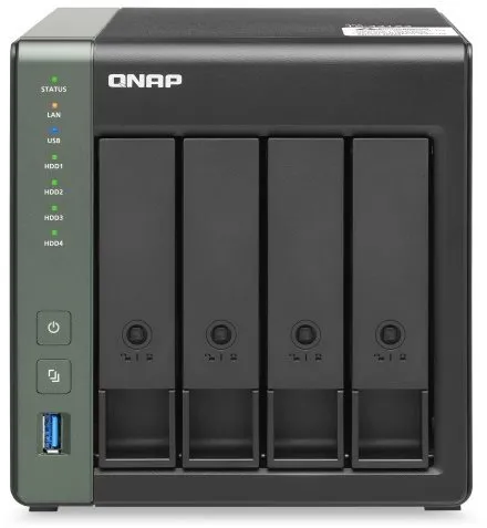 NAS QNAP TS-431X3-4G, 4x, CPU Annapurna Labs Alpine AL-314 1,7 GHz, 4 GB DDR4 (max. 8 GB)