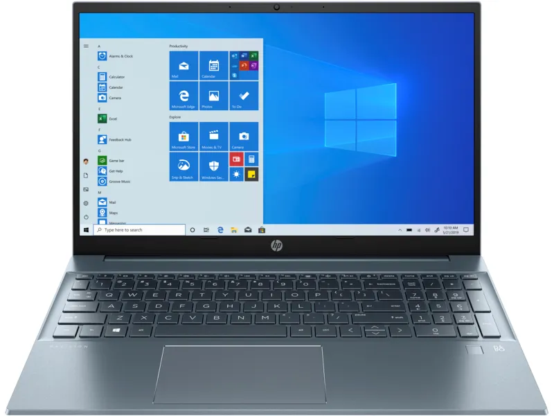 Notebook HP Pavilion 15-eh1003nc Fog Blue, AMD Ryzen 5 5500U, 15.6" IPS antireflexný