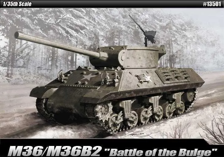 Model tanku Model Kit tank 13501 - M36/M36B2 "Battle of the Bulge"