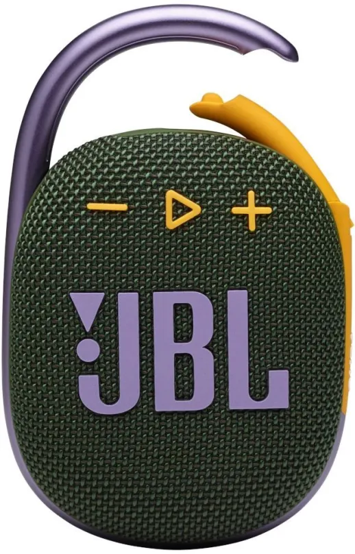 Bluetooth reproduktor JBL Clip 4 zelený, aktívny, s výkonom 5W, frekvenčný rozsah od 100 H