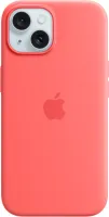 Kryt na mobil Apple iPhone 15 Silikónový kryt s MagSafe svetlo melónový