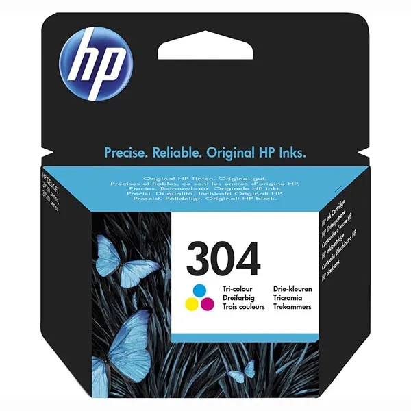 HP originálny ink N9K05AE#301, HP 304, Tri-color, blister, 100str., HP DeskJet 2620,2630,2632,2633,3720,3730,3732,3735