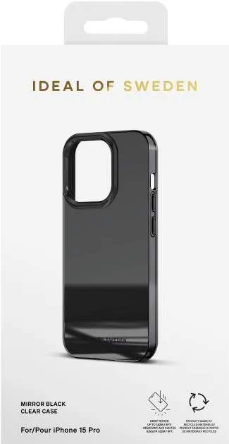 Kryt na mobil iDeal Of Sweden Ochranný kryt Clear Case pre iPhone 15 Pro Mirror Black