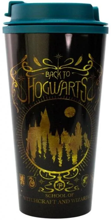 Cestovný hrnček Harry Potter: Back To Hogwarts - cestovný hrnček s viečkom