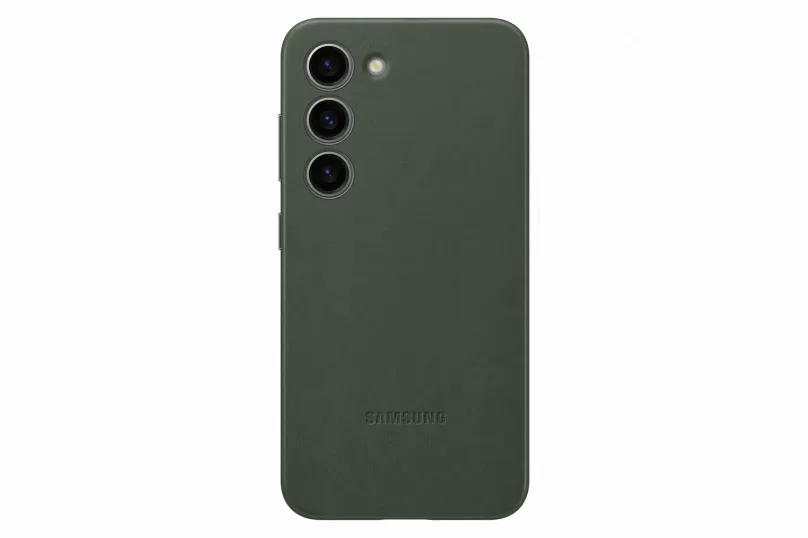 Kryt na mobil Samsung Galaxy S23 Kožený zadný kryt Green