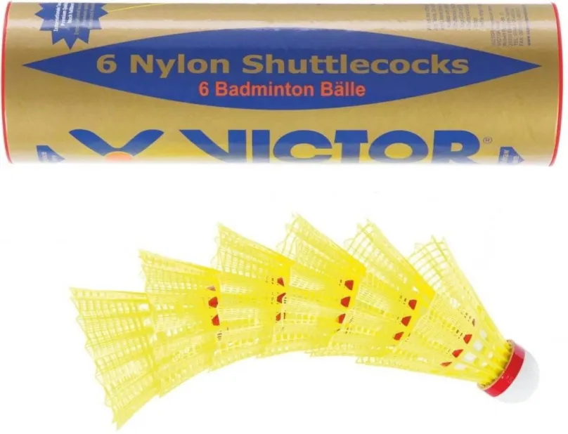 Bedmintonový loptu Victor Nylon 2000 žltý-červený